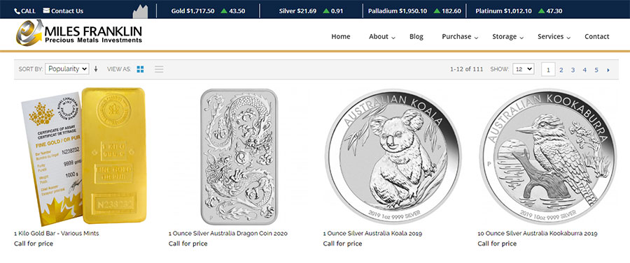 Miles Franklin Precious Metals Review