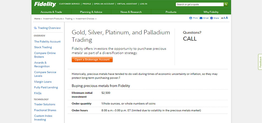 Precious Metals IRA Fidelity Precious Metals IRA Fidelity