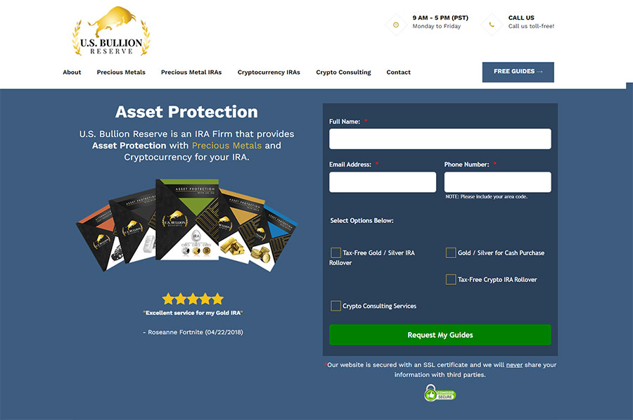 US Bullion Reserve Review US Bullion Reserve Review