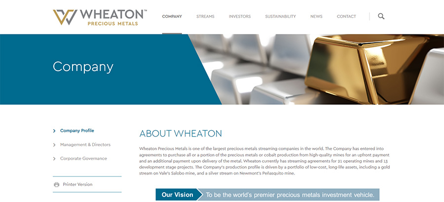 Wheaton Precious Metals Review