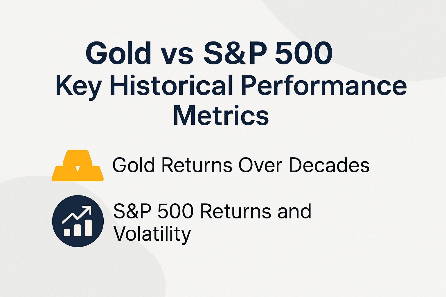 Gold vs S&P 500 Key Historical Performance Metrics