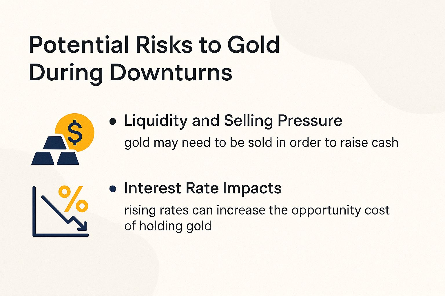 Potential Risks to Gold During Downturns