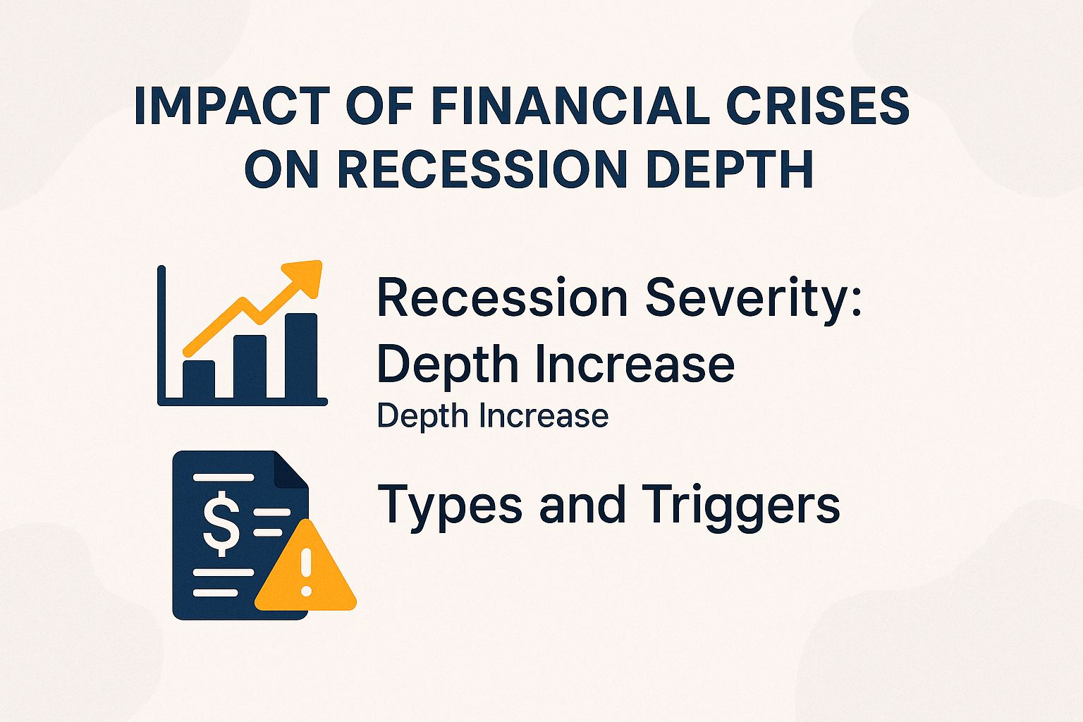 Chart showing how financial crises increase recession depth and severity