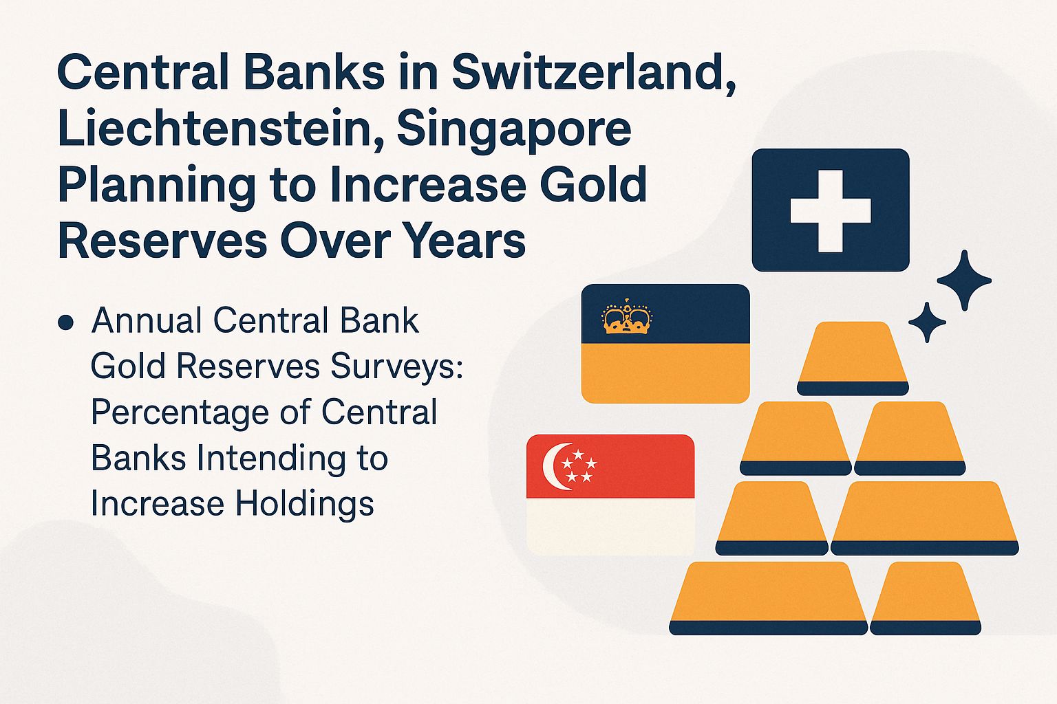 Central Banks in Switzerland, Liechtenstein, Singapore Planning to Increase Gold Reserves Over Years