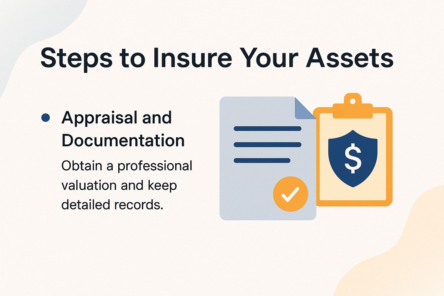 Steps to Insure Your Assets