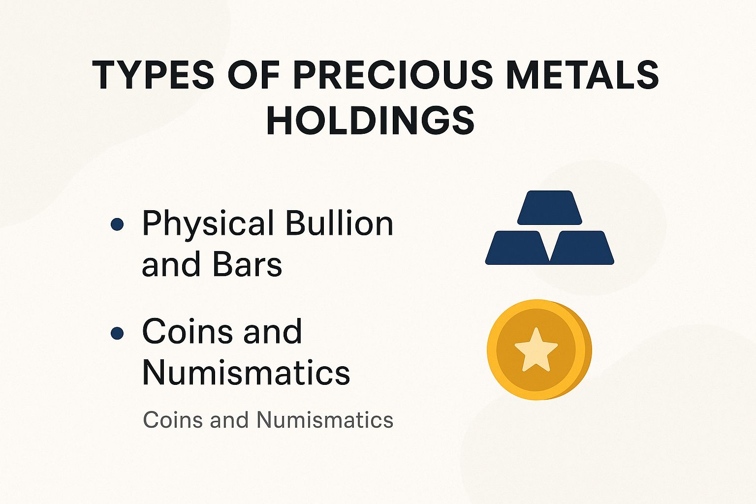 Types of Precious Metals Holdings