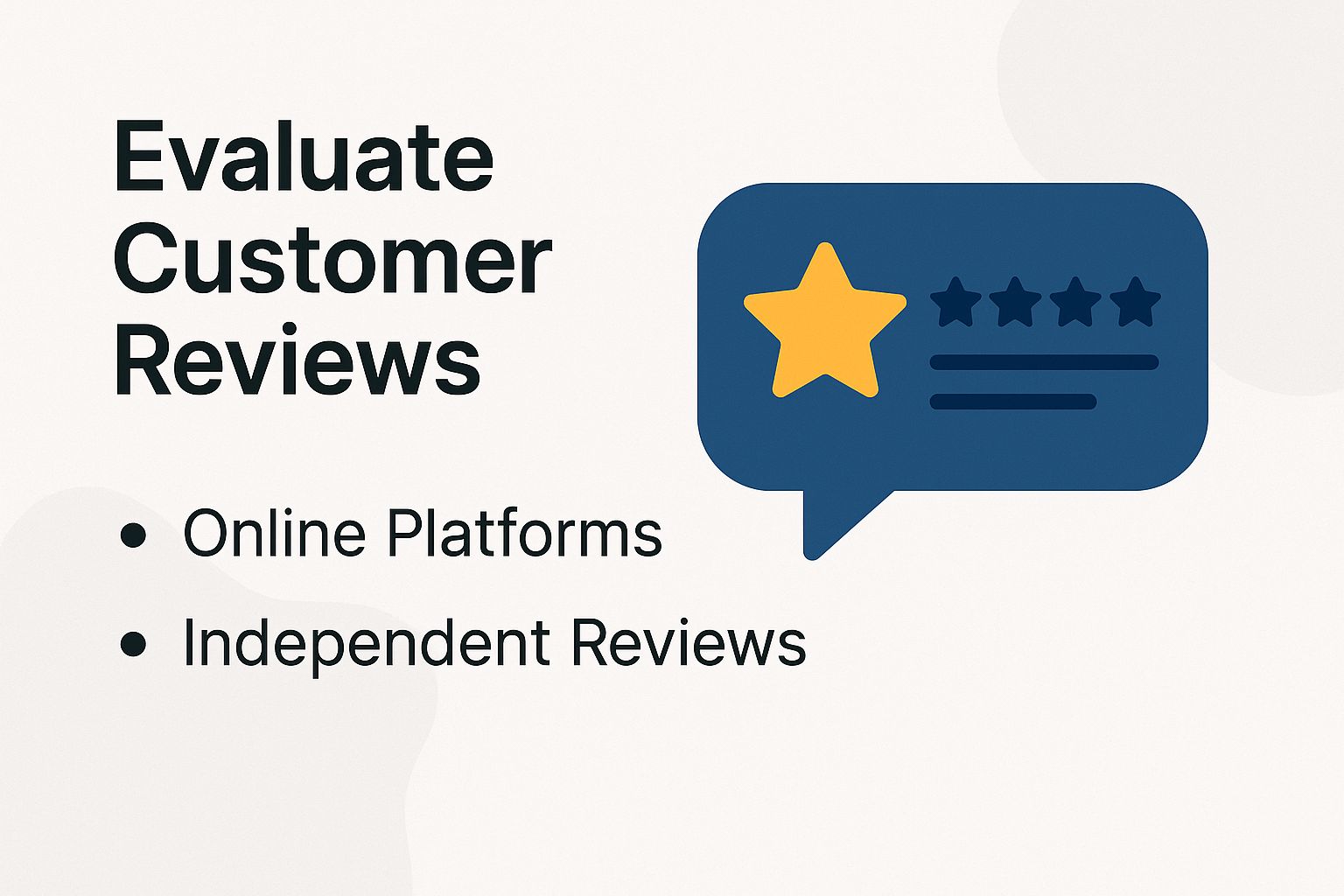 Evaluate Customer Reviews