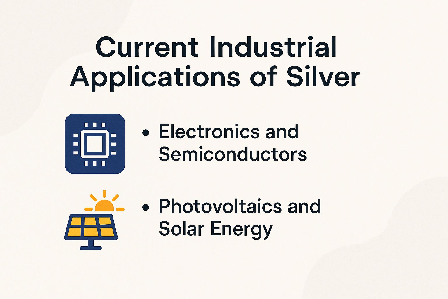 Current Industrial Applications of Silver