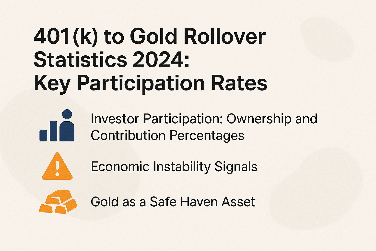 401k to Gold Rollover Statistics 2024: Key Participation Rates