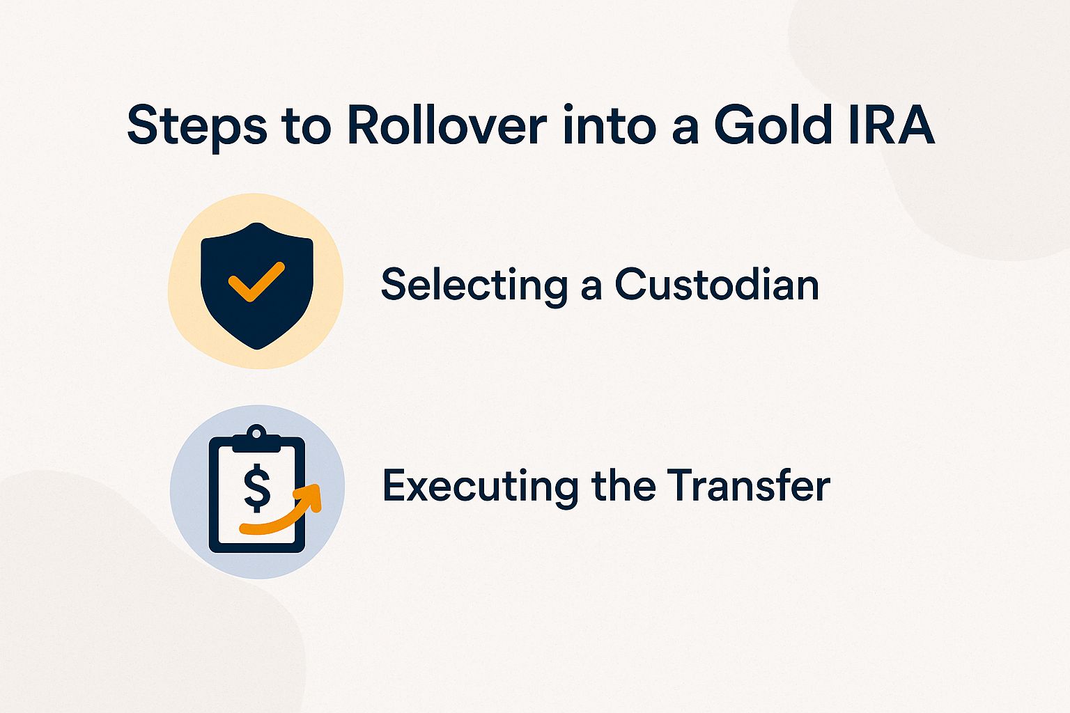 Steps to Rollover into a Gold IRA
