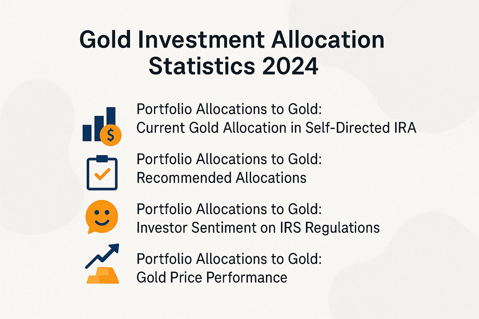Gold Investment Allocation Statistics 2024