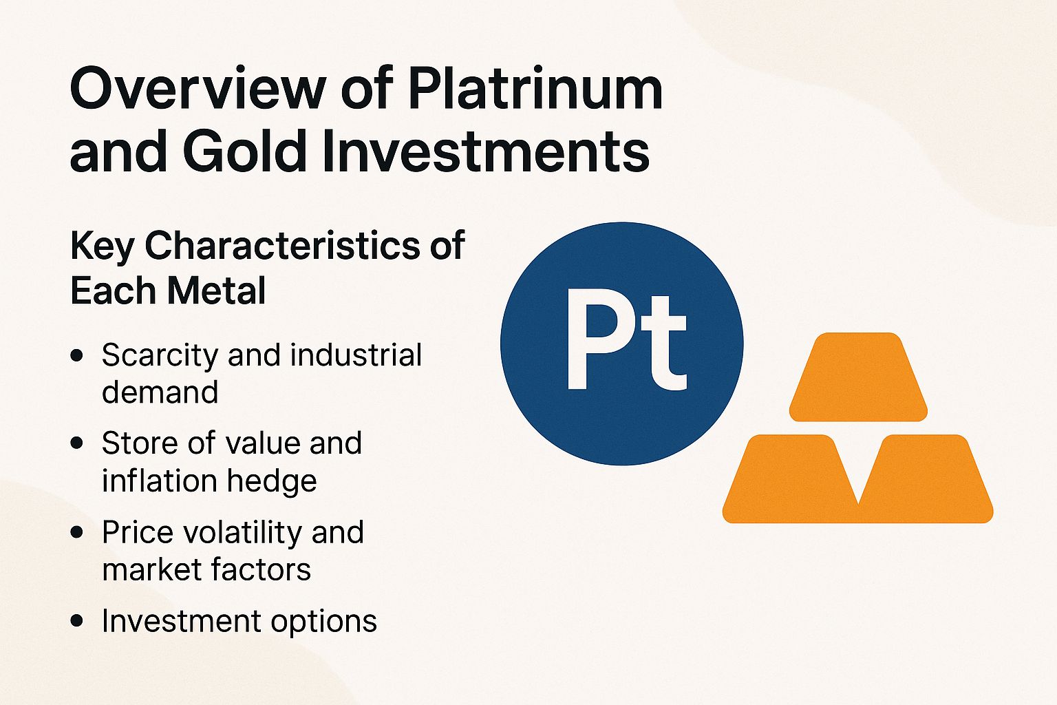 Overview of Platinum and Gold Investments