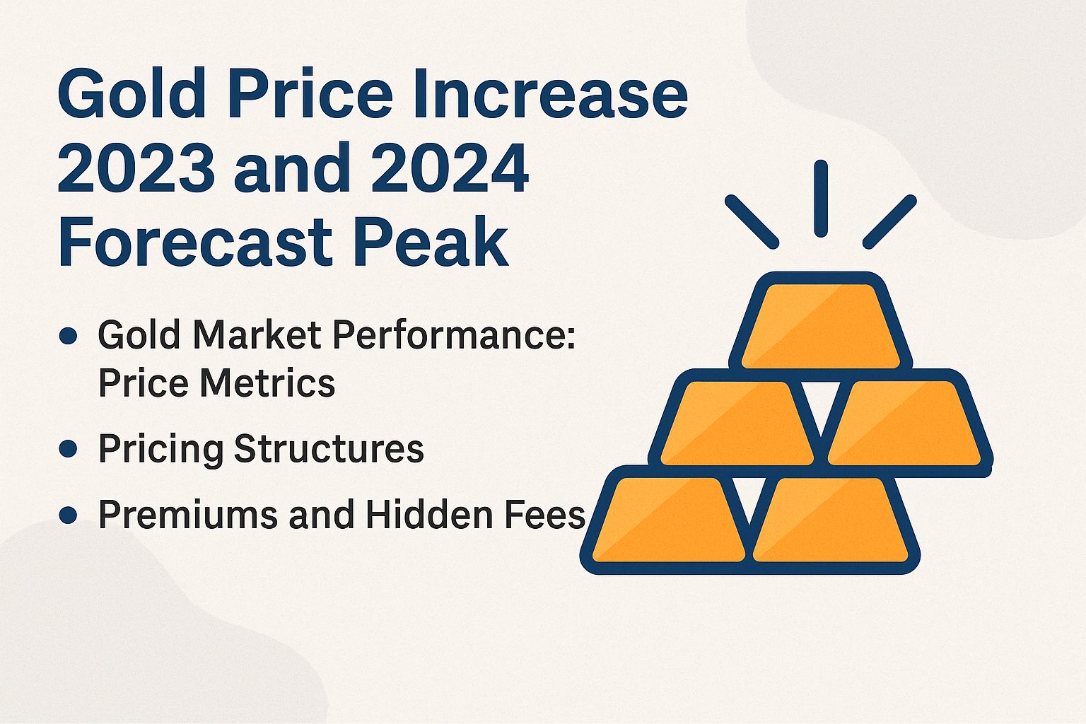 Gold Price Increase 2023 and 2024 Forecast Peak