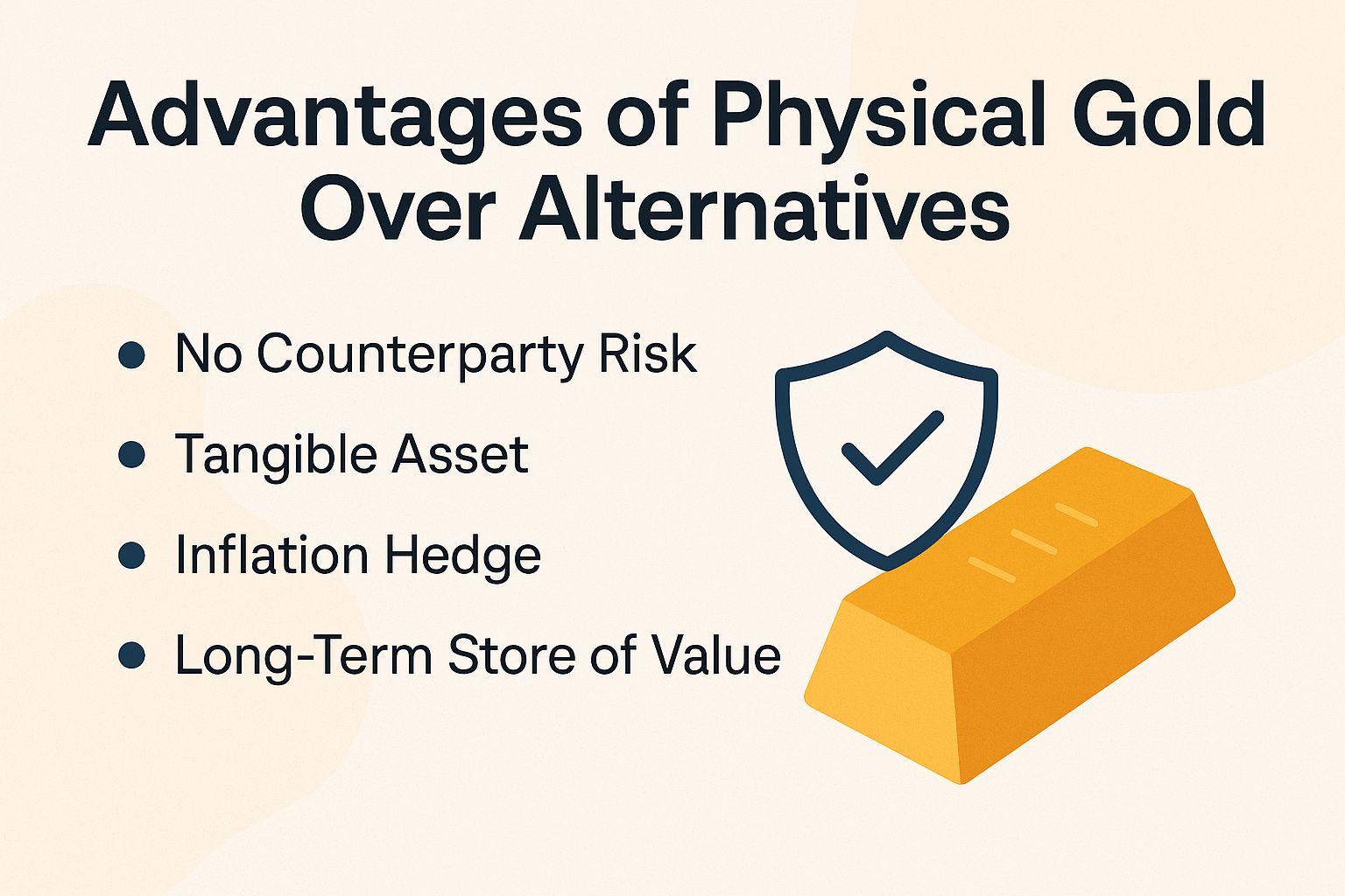 Advantages of Physical Gold Over Alternatives