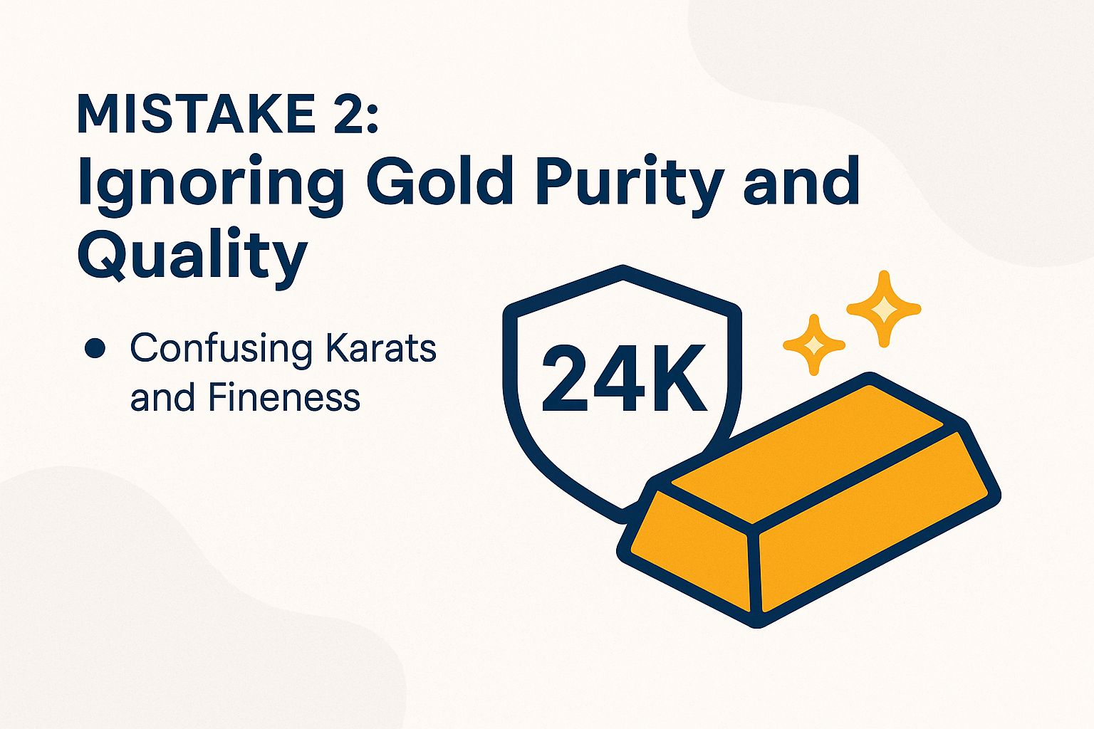 Investor checking gold purity to avoid mistakes