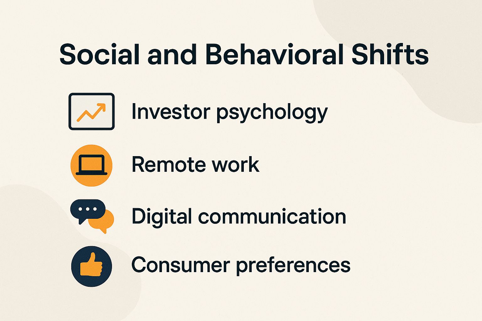Social and Behavioral Shifts