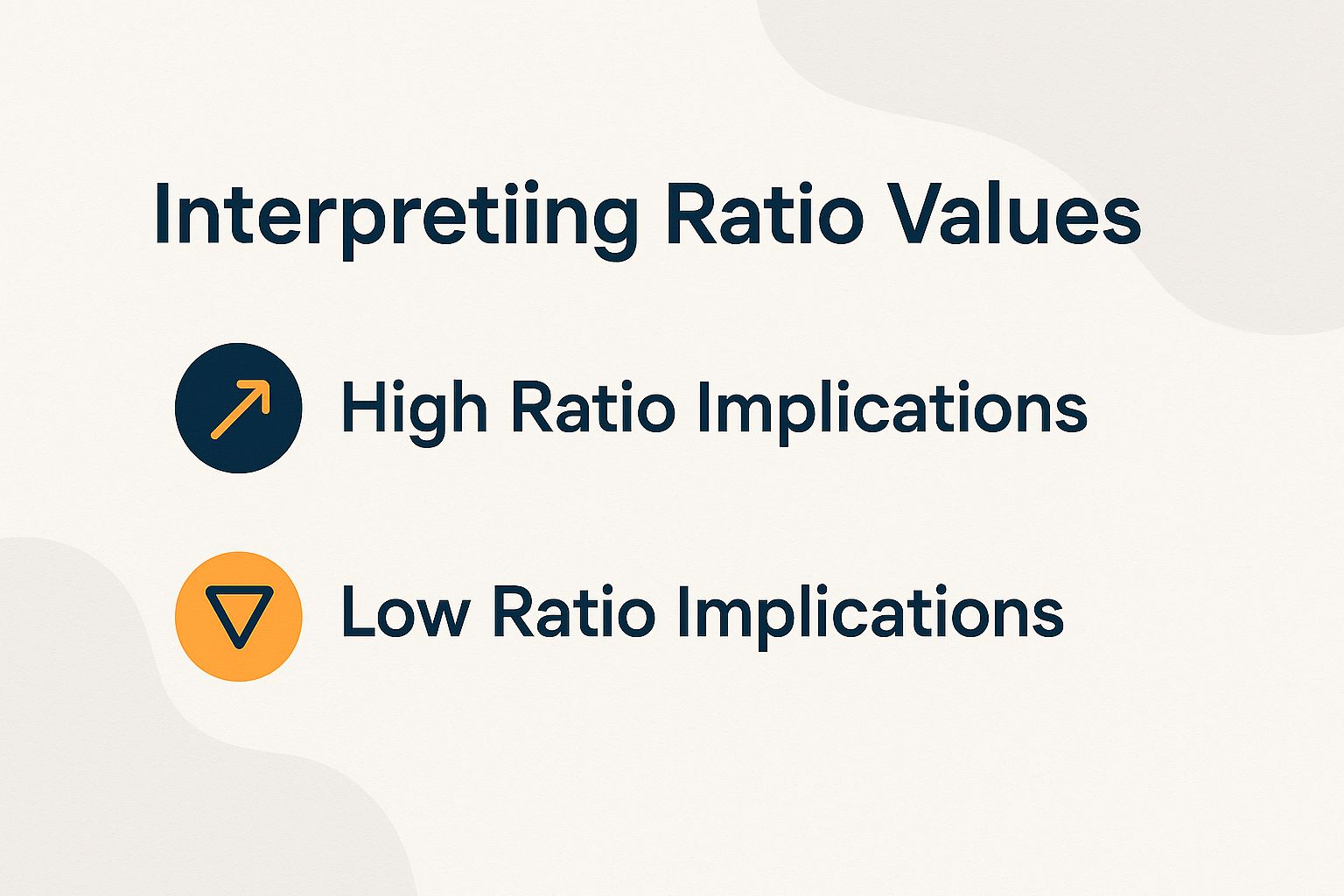 Interpreting Ratio Values