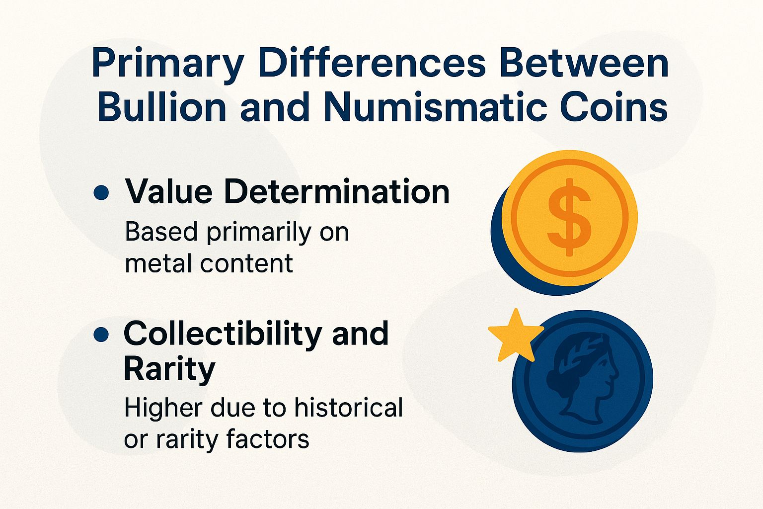 Primary Differences Between Bullion and Numismatic Coins