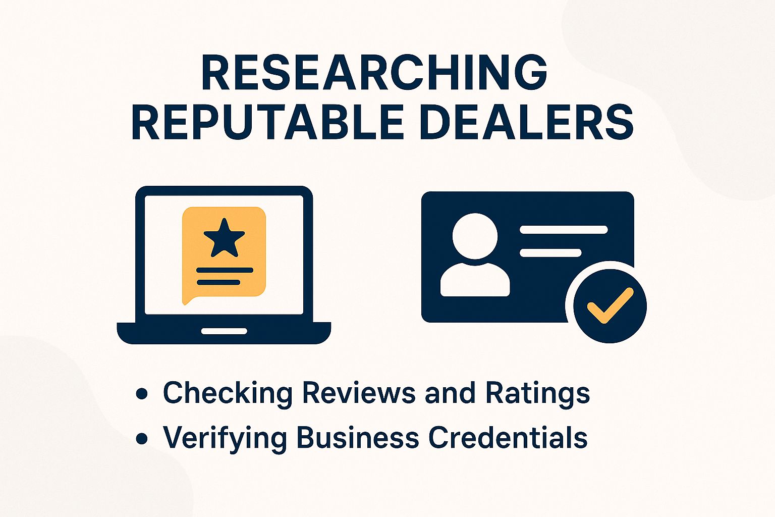 Researching Reputable Dealers