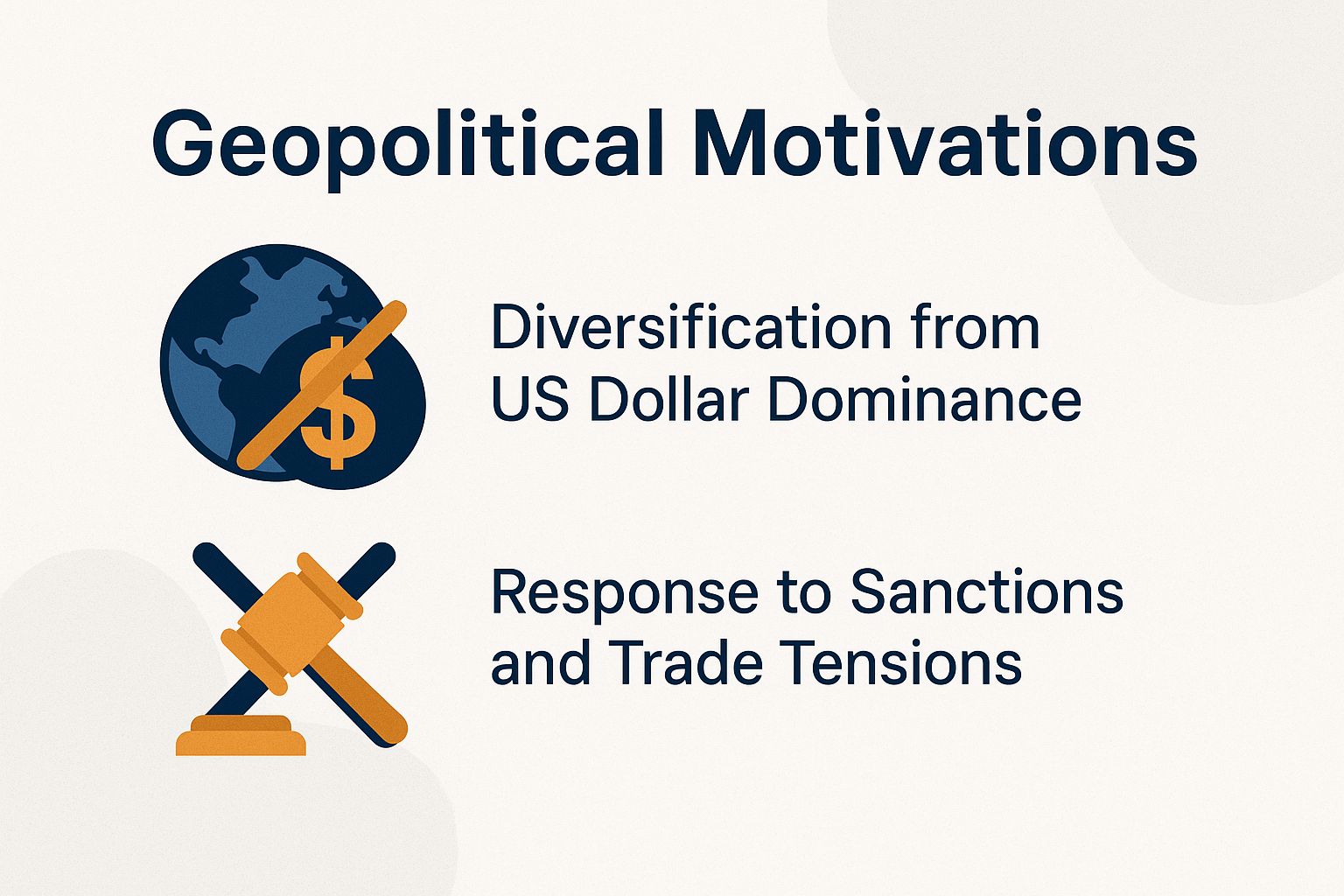 Geopolitical Motivations: Central banks buying gold amid global tensions