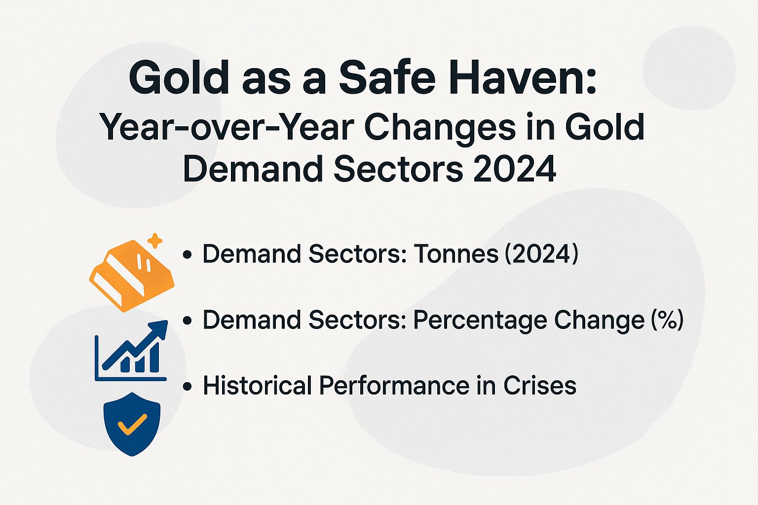 Gold as a Safe Haven: Year-over-Year Changes in Gold Demand Sectors 2024