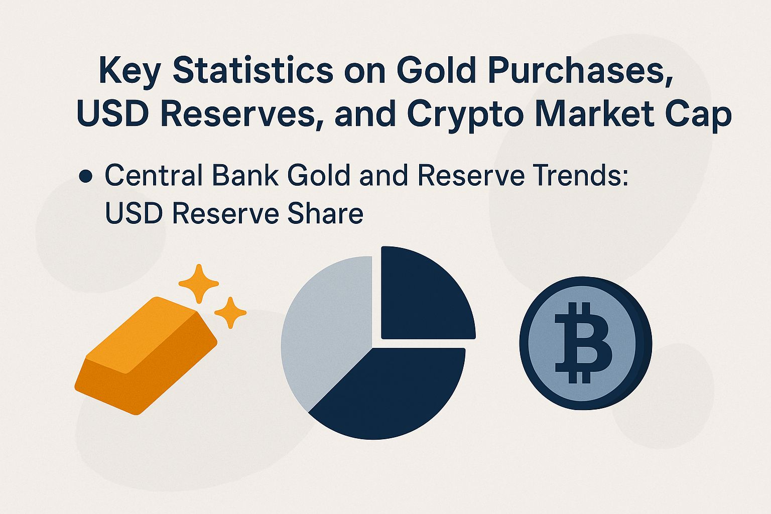 Key Statistics on Gold Purchases, USD Reserves, and Crypto Market Cap