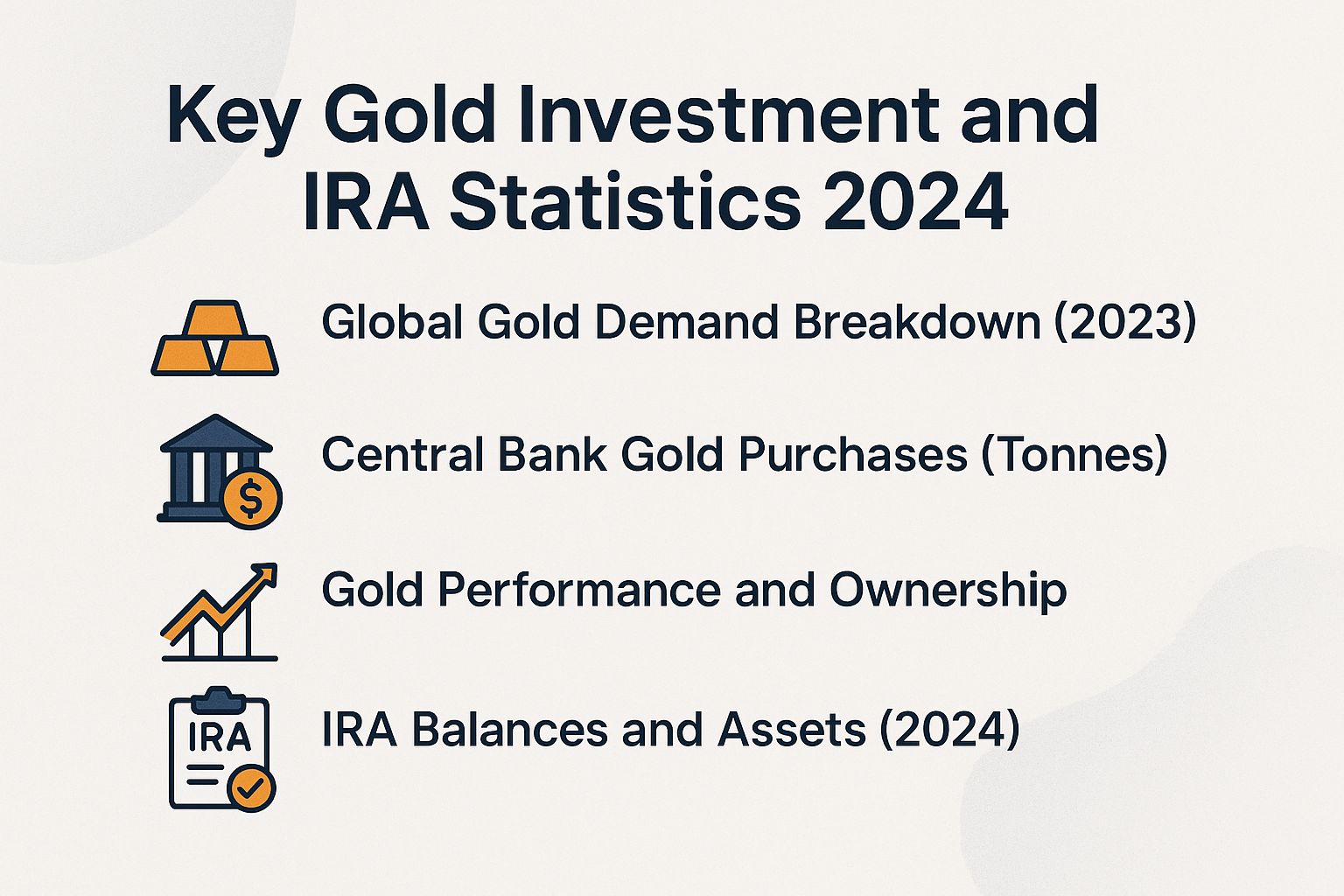 Key Gold Investment and IRA Statistics 2024