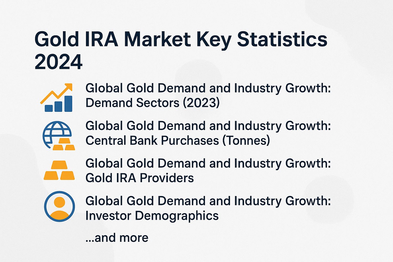 Gold IRA Market Key Statistics 2024