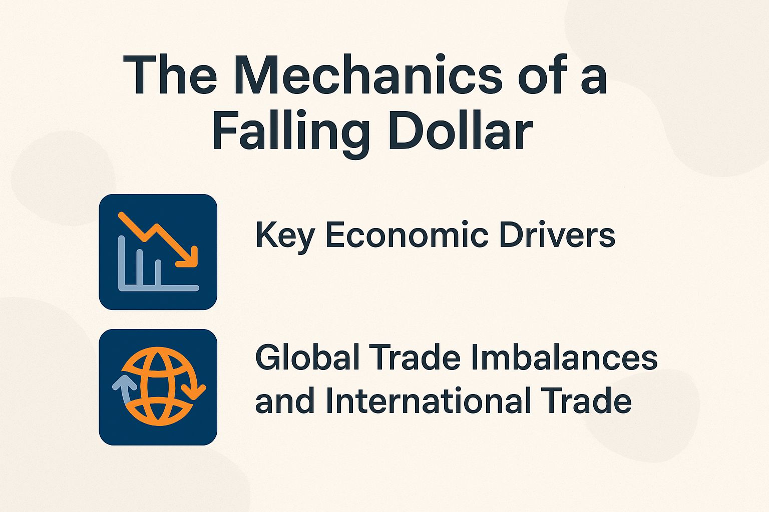 The Mechanics of a Falling Dollar