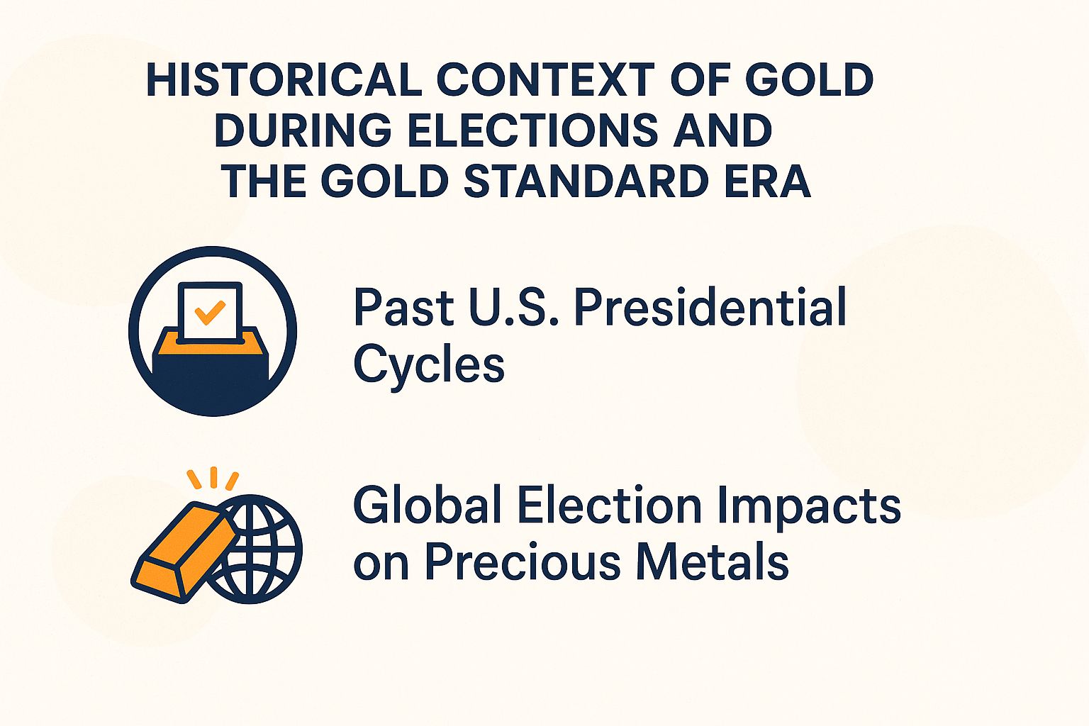 Gold's History in Elections and the Gold Standard Days