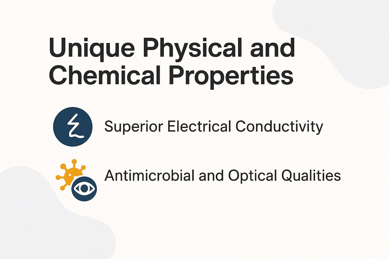 Unique Physical and Chemical Properties